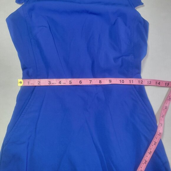 J.Crew Women Wool Blend Sheath Dress Royal Blue Cap Sleeve Size 00 - Picture 5 of 8